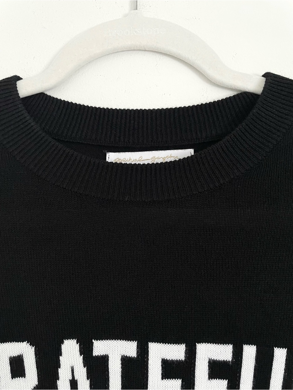 Spirtual Gangster Black Grateful Nikki Sweater S EUC Minimalist Street Style - Picture 5 of 12